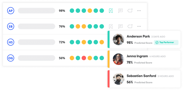 Vervoe's candidate list product feature