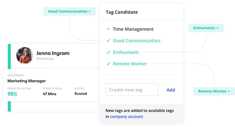 Vervoe's tag candidate product feature