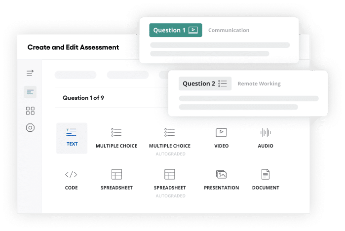Create and edit assessment