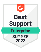 G2 Badge Best Support Enterprise